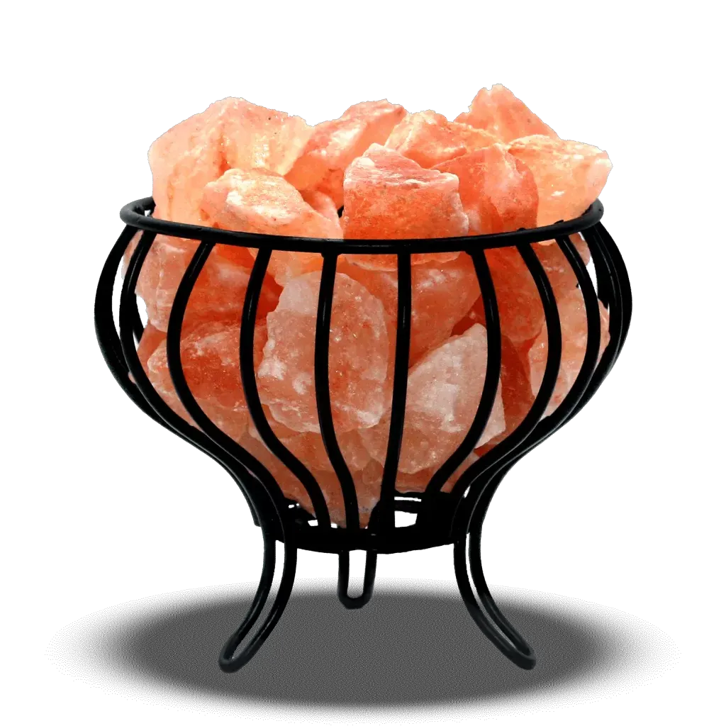 Round Iron Rod Basket With Chunks